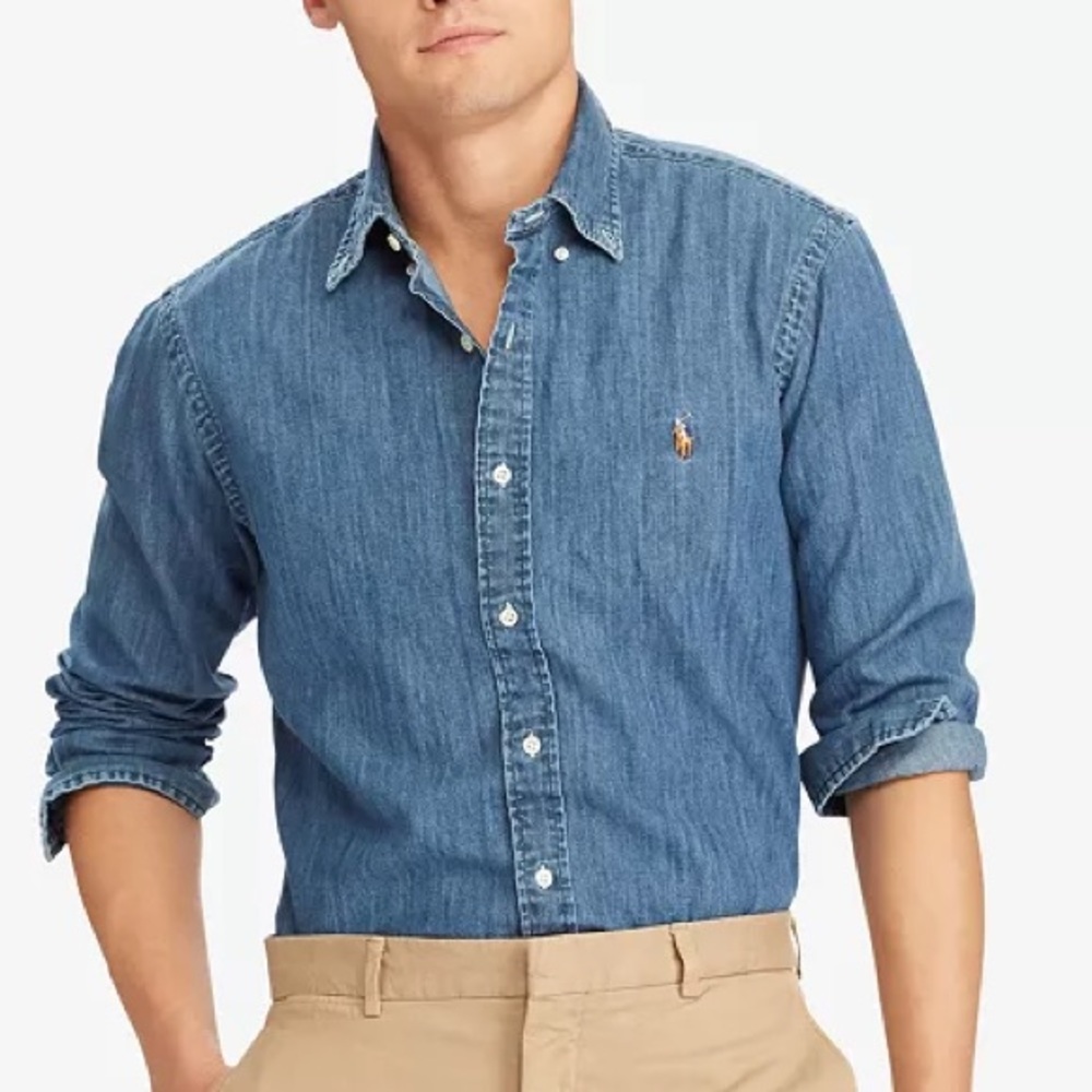 Polo Ralph Lauren Men’s Classic-Fit Denim Shirt